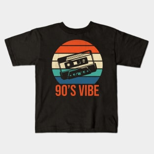 Nostalgic 90s Mixtape Design - Rewind the Memories Kids T-Shirt